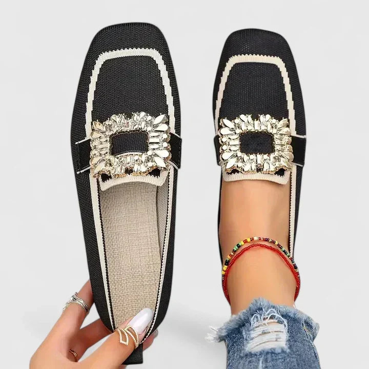 Mareike – Espadrille-Slipper mit Zierschnalle