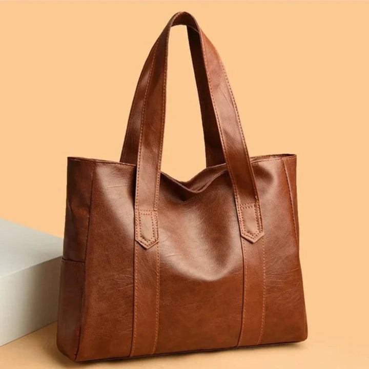 Susan – Minimalistischi luxuriösi Läder-Schultertäsche