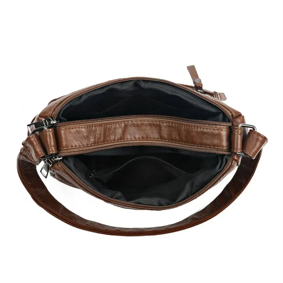 Olivia – Eleganti Schultertasche im Vintage-Stil