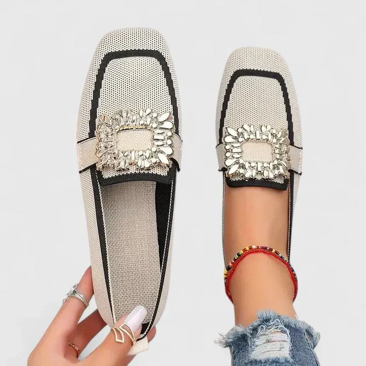 Mareike – Espadrille-Slipper mit Zierschnalle