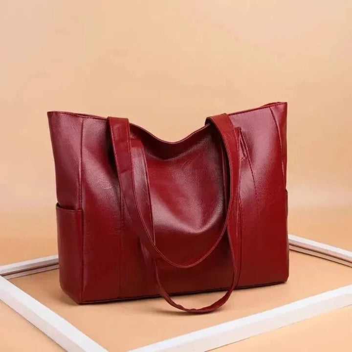 Susan – Minimalistischi luxuriösi Läder-Schultertäsche