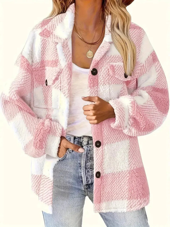 Martin | Elegante karierte Fleecejacke