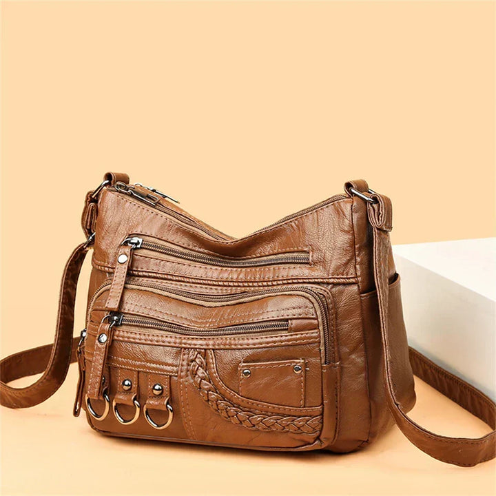 Olivia – Eleganti Schultertasche im Vintage-Stil