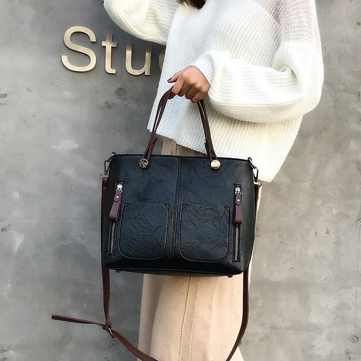Nancy – Zeitlos elegante Lederschultertasche