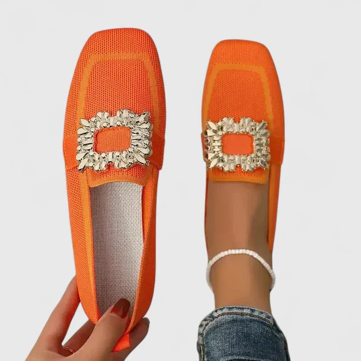 Mareike – Espadrille-Slipper mit Zierschnalle