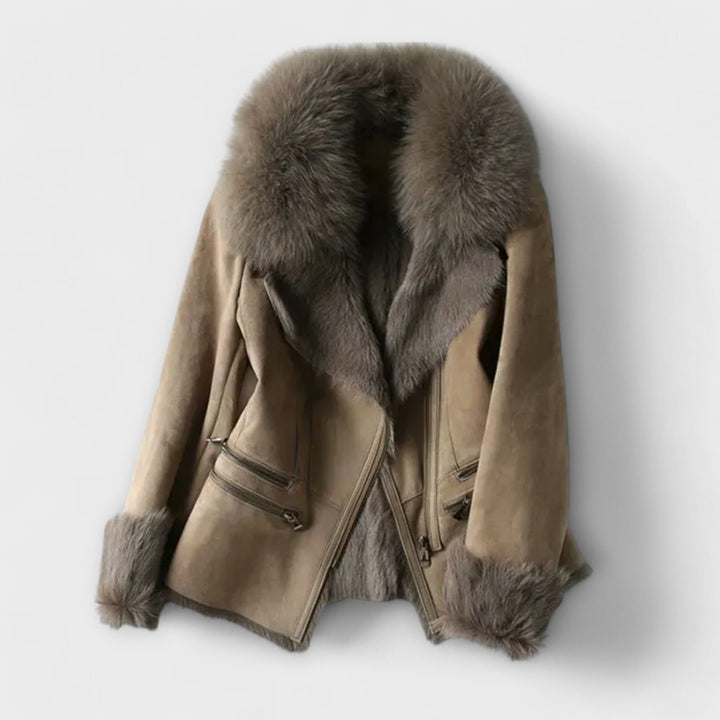 Mariana – Luxusmantel us Lammfell