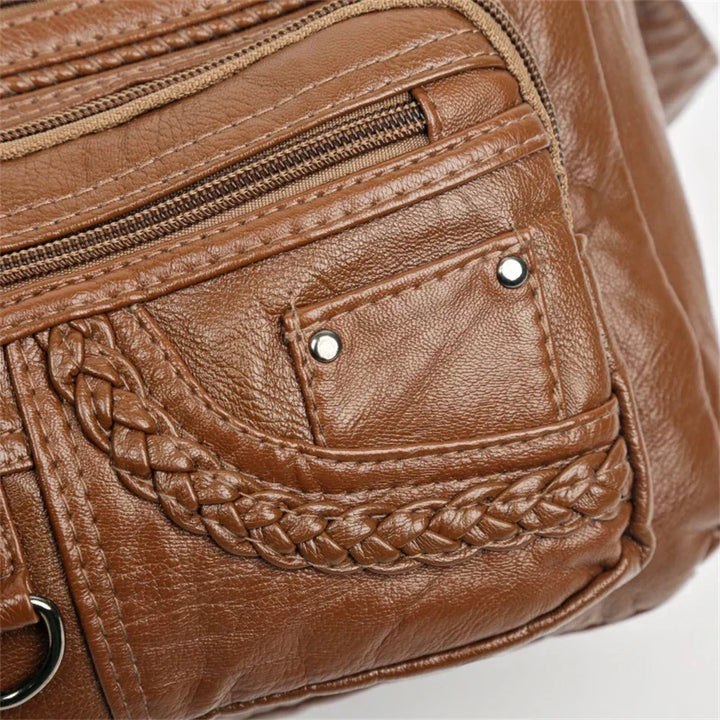 Olivia – Eleganti Schultertasche im Vintage-Stil