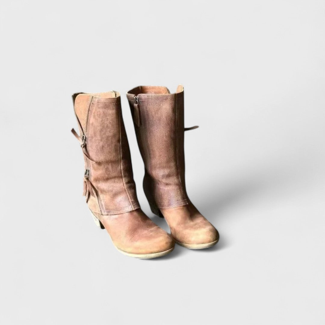 Alma - Vintage-Stiefel bis zur Wadenmitte