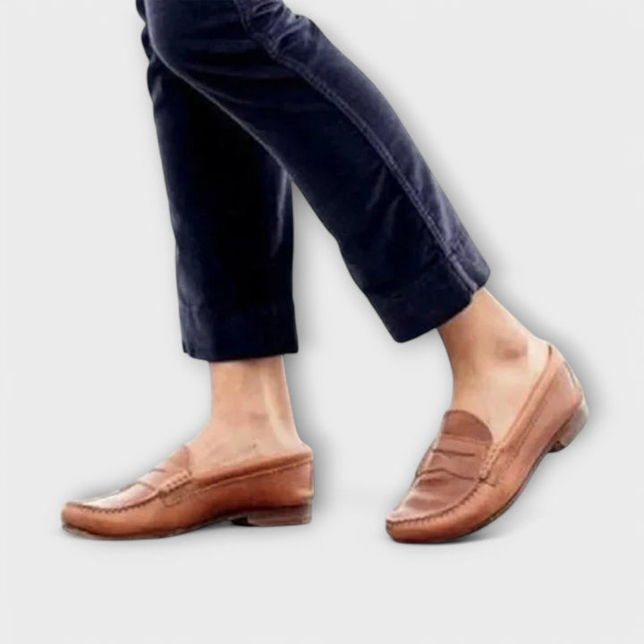 Gertrud – Klassischi bruun Loafers