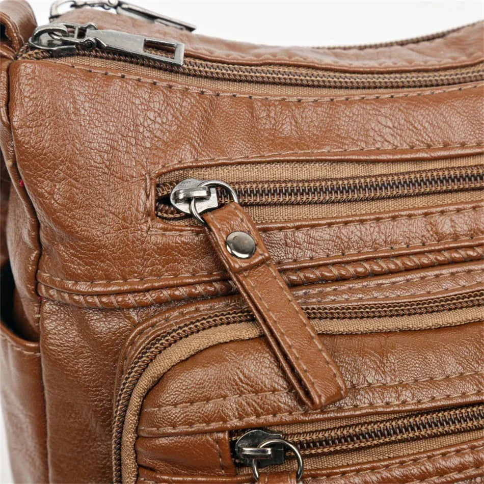 Olivia – Eleganti Schultertasche im Vintage-Stil