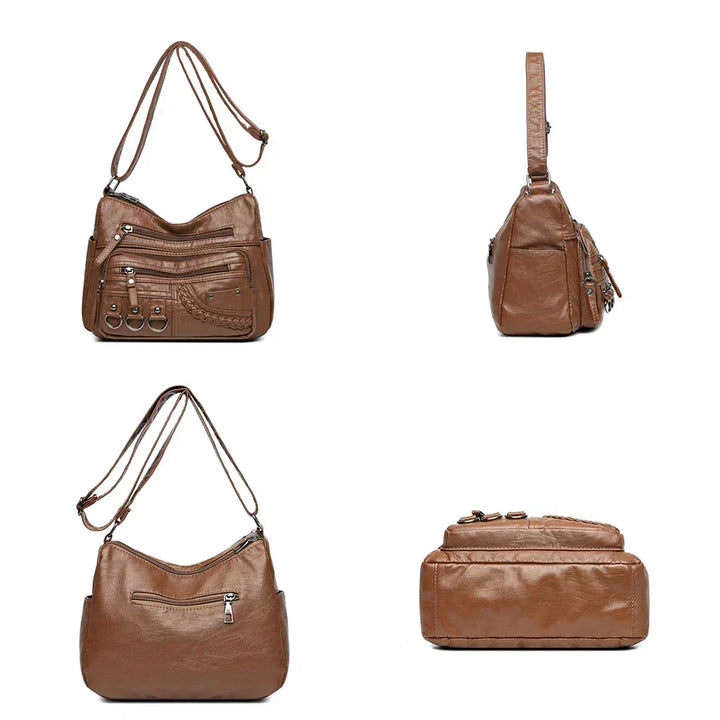 Olivia – Eleganti Schultertasche im Vintage-Stil