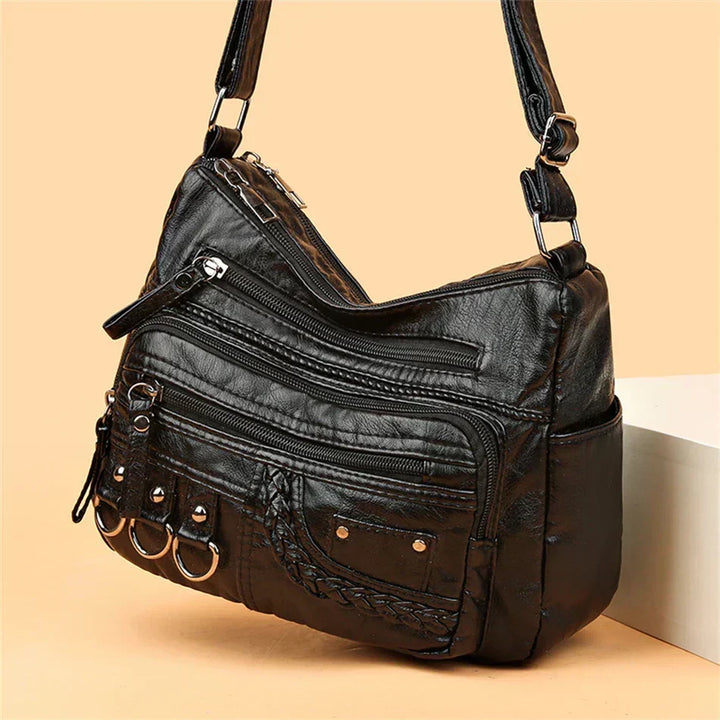 Olivia – Eleganti Schultertasche im Vintage-Stil