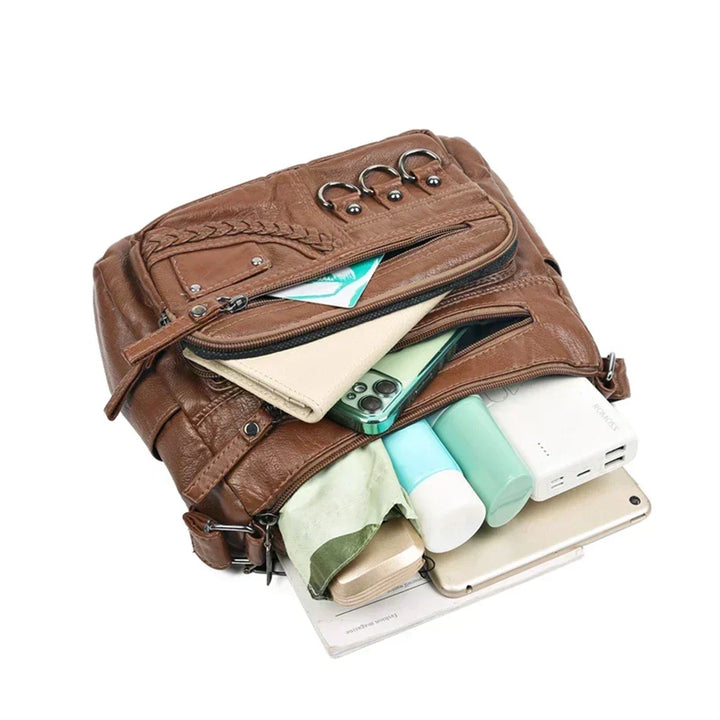 Olivia – Eleganti Schultertasche im Vintage-Stil