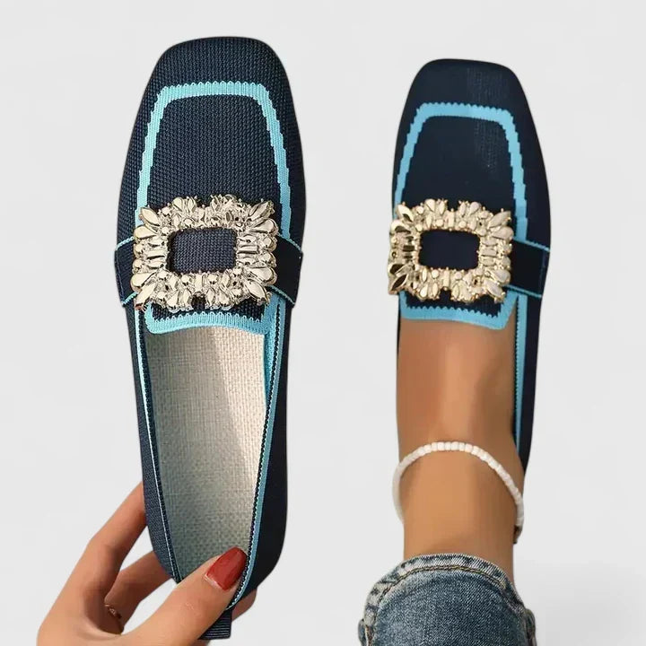 Mareike – Espadrille-Slipper mit Zierschnalle