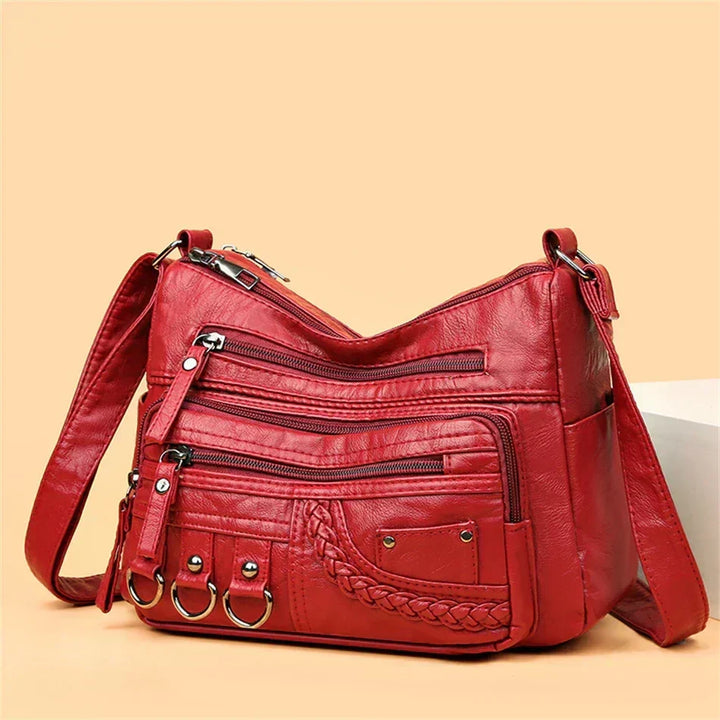 Olivia – Eleganti Schultertasche im Vintage-Stil