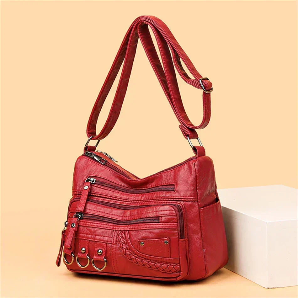Olivia – Eleganti Schultertasche im Vintage-Stil
