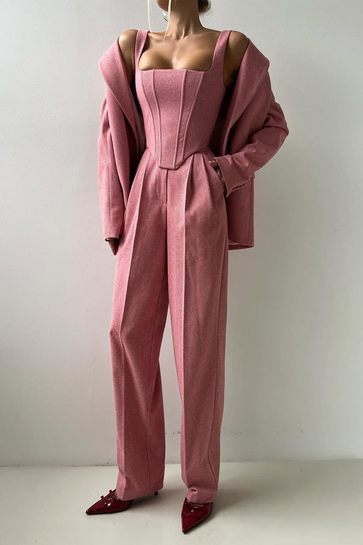 Grace – Dreiteiligs Set mit zweireihigem Blazer
