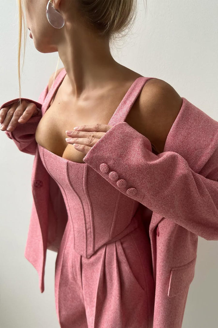 Grace – Dreiteiligs Set mit zweireihigem Blazer