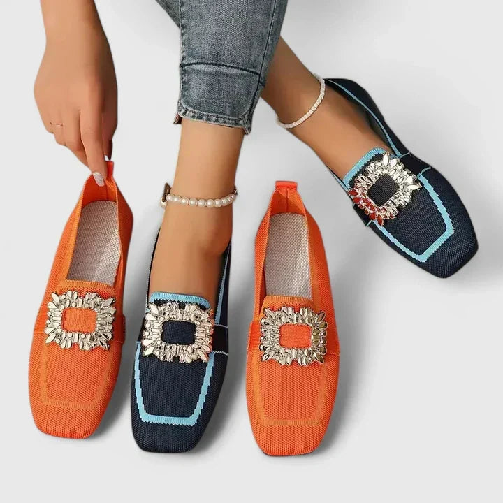 Mareike – Espadrille-Slipper mit Zierschnalle