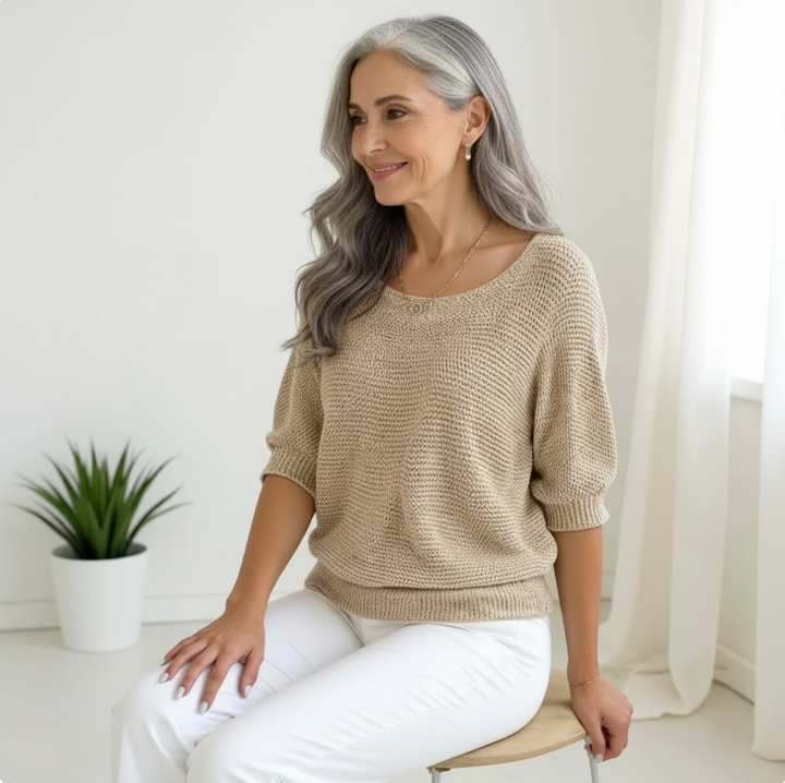 Lucienne™ – Bequemes, elegantes, fliessendes Alltagstop
