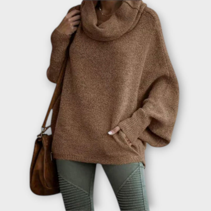 Ulrike – Eleganter Damenpullover im Rollkragenstil