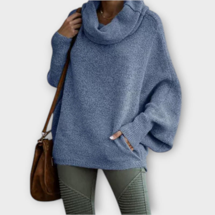 Ulrike - Beiger eleganter Rollkragenpullover
