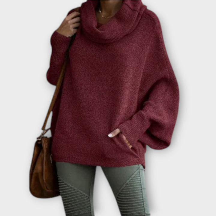 Ulrike – Eleganter Damenpullover im Rollkragenstil