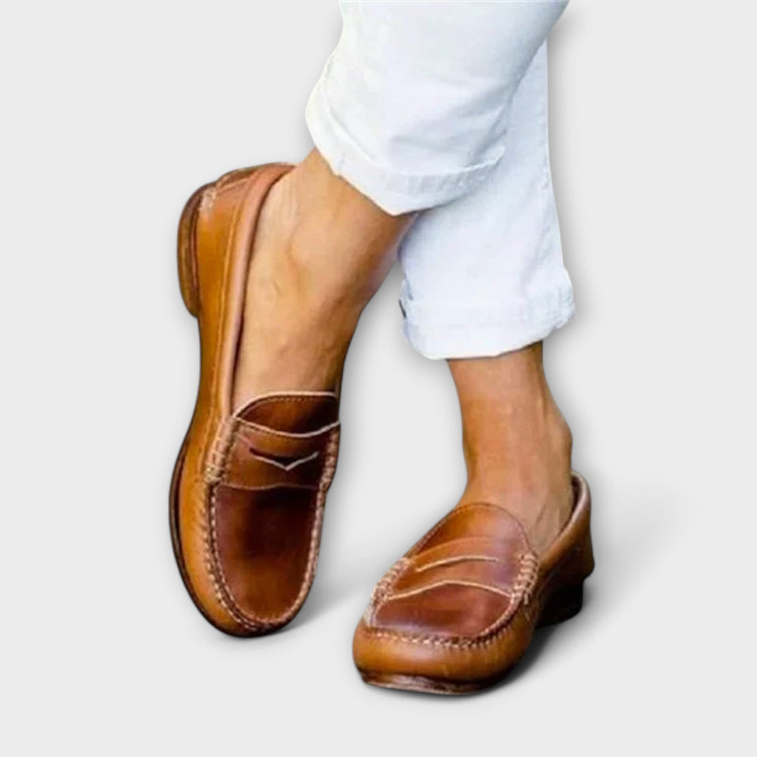Gertrud – Klassischi bruun Loafers