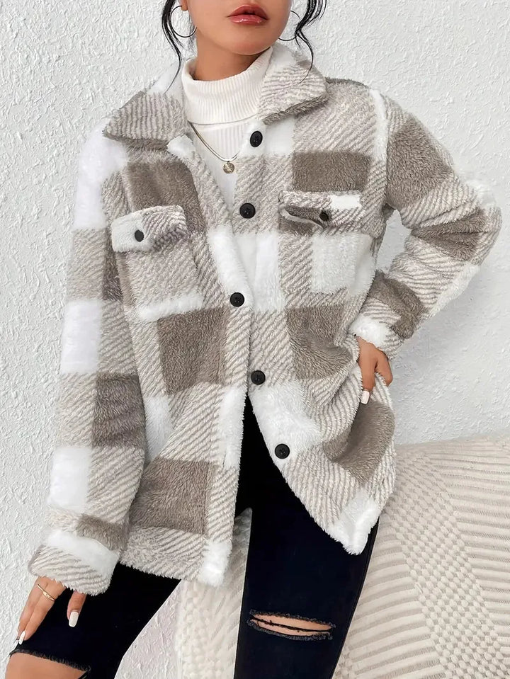 Martin | Elegante karierte Fleecejacke