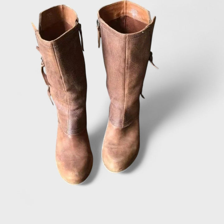 Alma - Vintage-Stiefel bis zur Wadenmitte