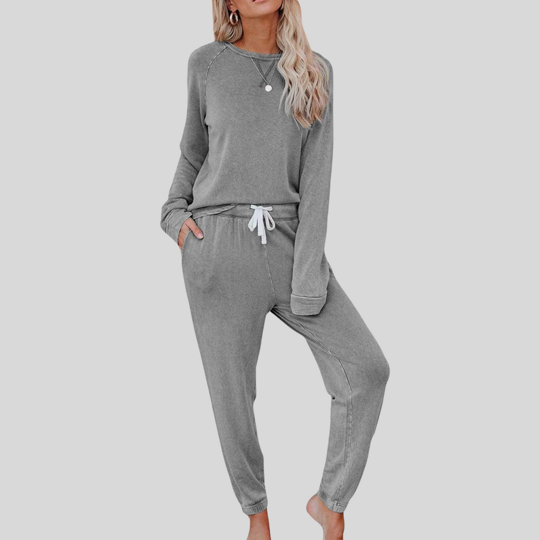 JOCELYN™ – Lässigs Set mit Langarmshirt und Trainerhose