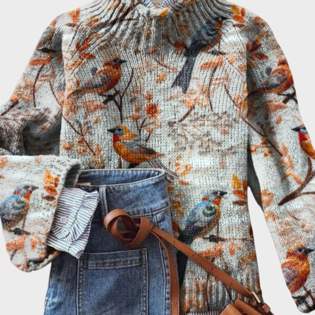 Mónica – Künstlerischer Strickpullover