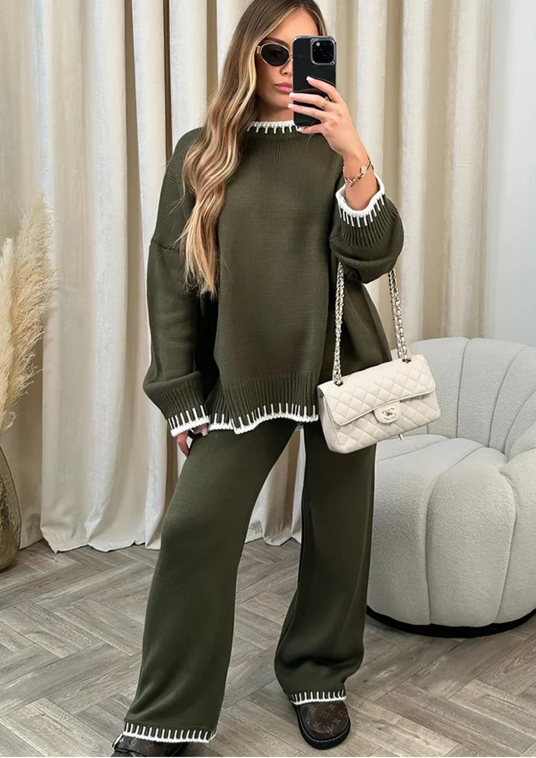 Übergrosses Damen-Loungewear-Set