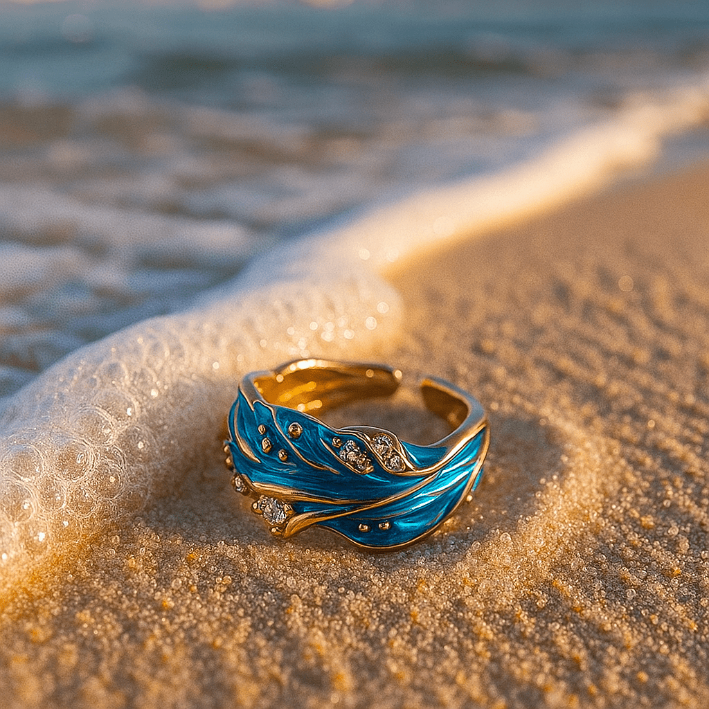 Vintage-Ring mit Kratzer