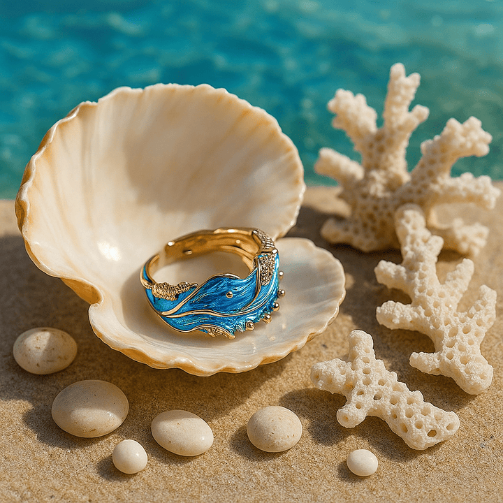 Vintage-Ring mit Kratzer