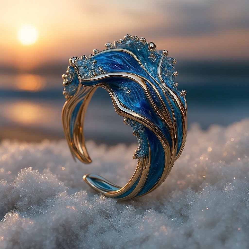 Vintage-Ring mit Kratzer