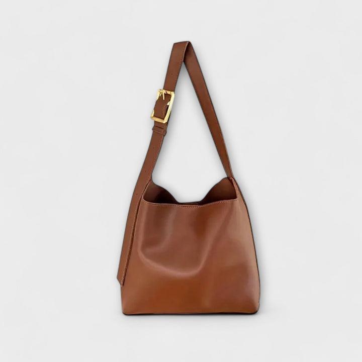 Cécile. – Eleganti Leder-Handtasche