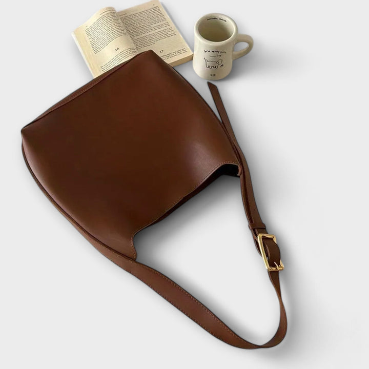 Cécile. – Eleganti Leder-Handtasche