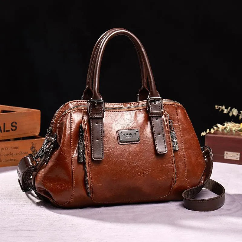Katherine – luxuriösi Statement-Läderhandtasche