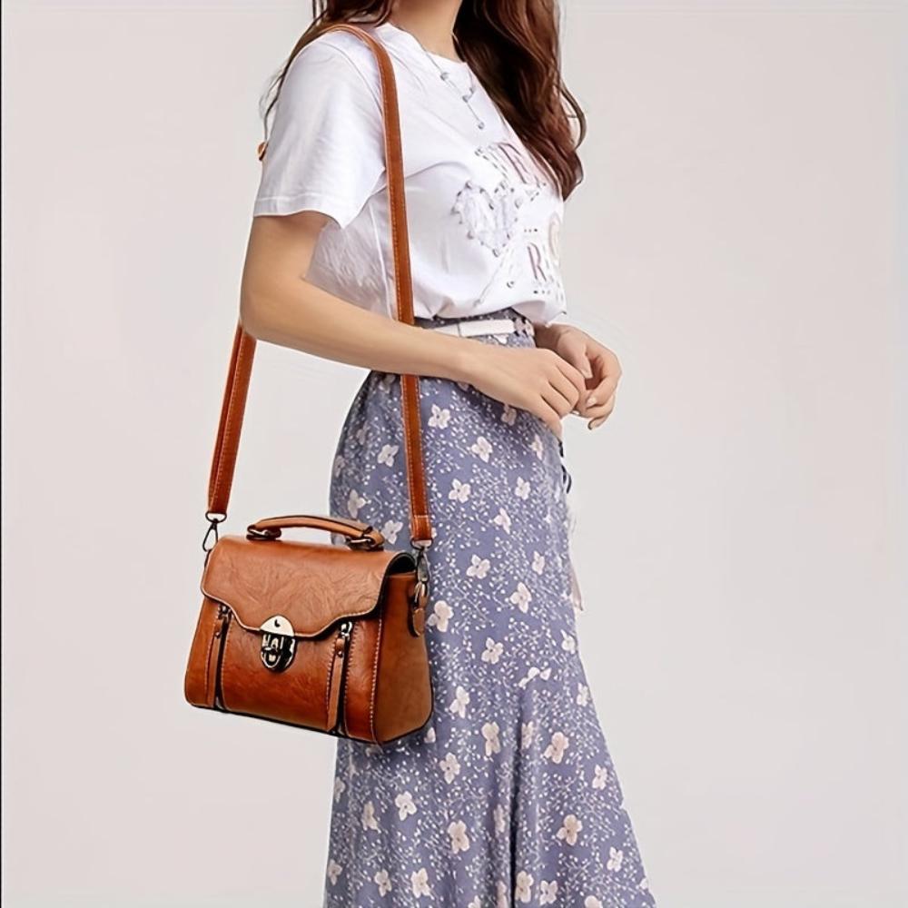 Zoe – Zeitlos elegante Lederschultertasche
