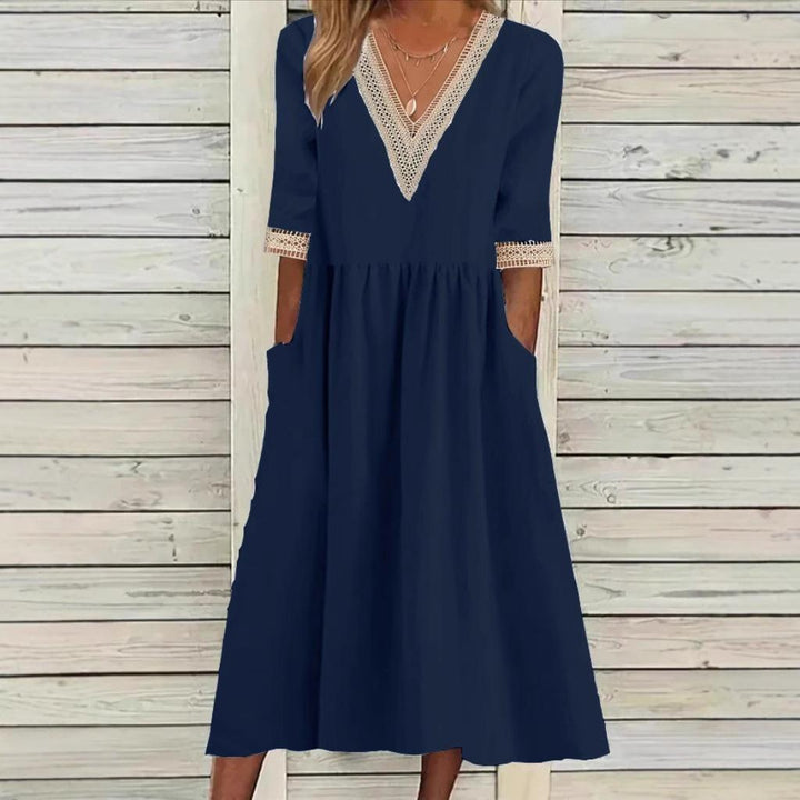 LIVIA | MIDILÄNGE SPITZENKLEID
