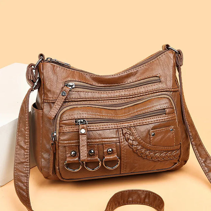 Olivia – Eleganti Schultertasche im Vintage-Stil