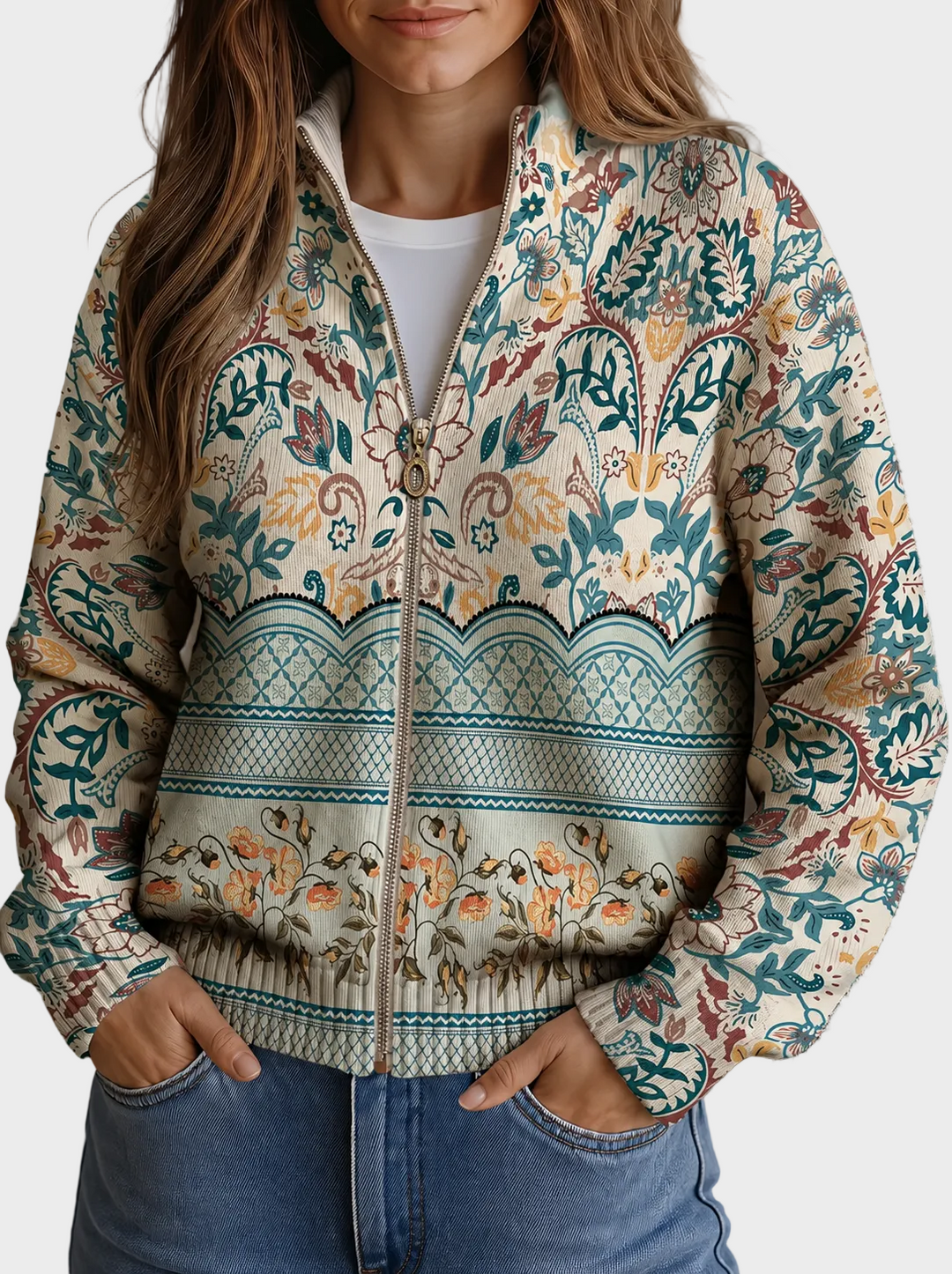 Sybilla™ – Vintage-Blumen-Botanik-Bordürenmuster