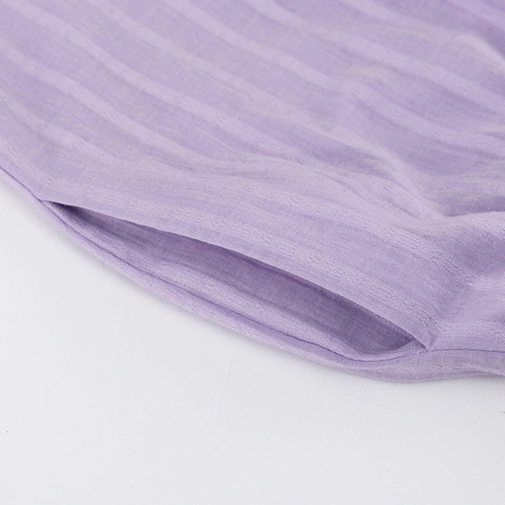 Viola - Ensemble mit Knopfleiste und luftigen Shorts
