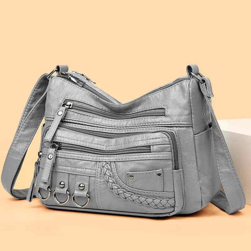 Olivia – Eleganti Schultertasche im Vintage-Stil