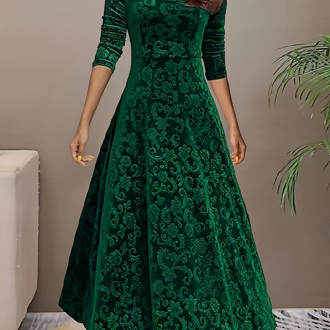 Julie | Elegants Maxichleid mit Muster