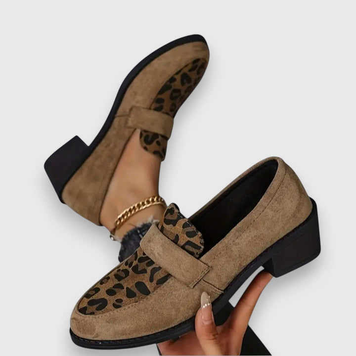 Brunhild – Bequemi Leopard-Slipper