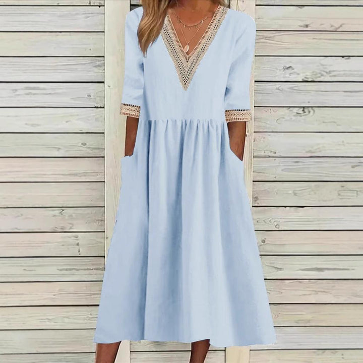 LIVIA | MIDILÄNGE SPITZENKLEID