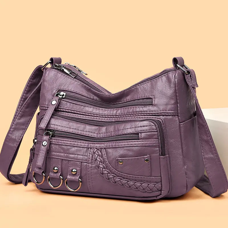 Olivia – Eleganti Schultertasche im Vintage-Stil