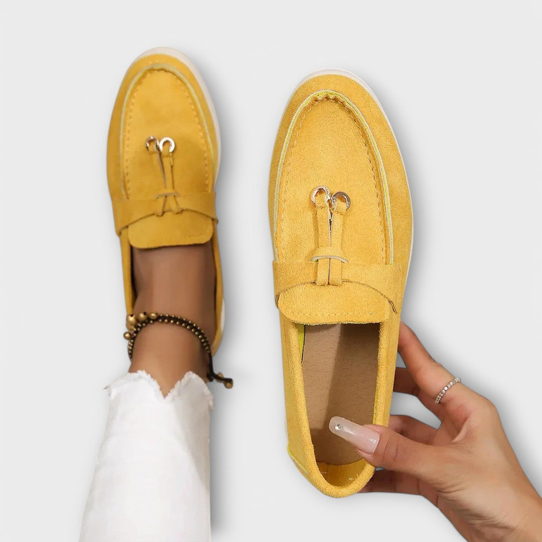 Gerlinde – Elegante beige Slipper